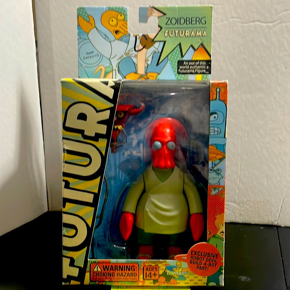 2008 Toynami Futurama DR ZOIDBERG figure (w/Robot Devil Build-A-Bot)
